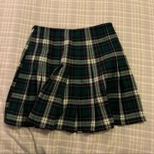 Brandy Dana plaid pleated skirt